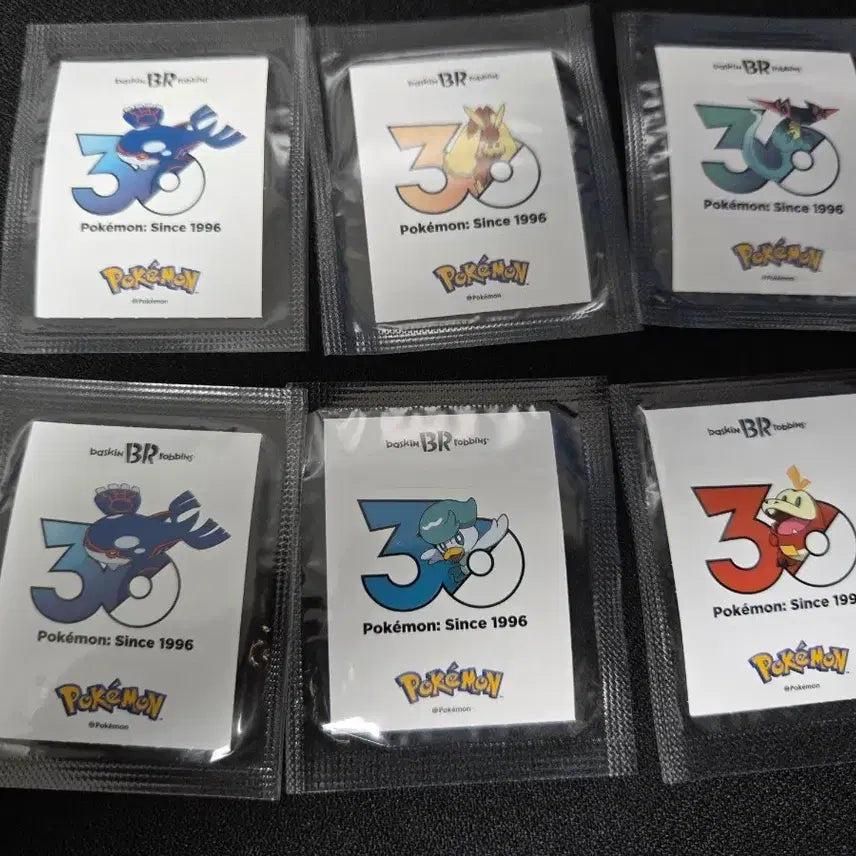[BUNJANG] Baskin-Robbins Pokemon 30th Anniversary Sticker Sheet / 배스킨라빈스 포켓몬 30주년 스티커 띠부씰 팝니다