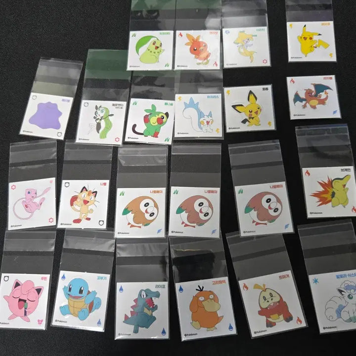 [BUNJANG] Damter Kombucha Pokemon Stickers (Tteu-Tteu-Seal) / 담터 콤부차 포켓몬 스티커 콤부차 띠부씰 팝니다.