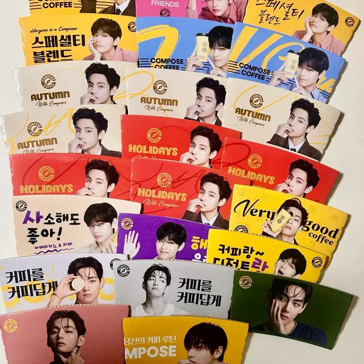 [BUNJANG] Compose BTS V Cup Holder Full Set / 컴포즈 뷔 컵홀더 풀세트