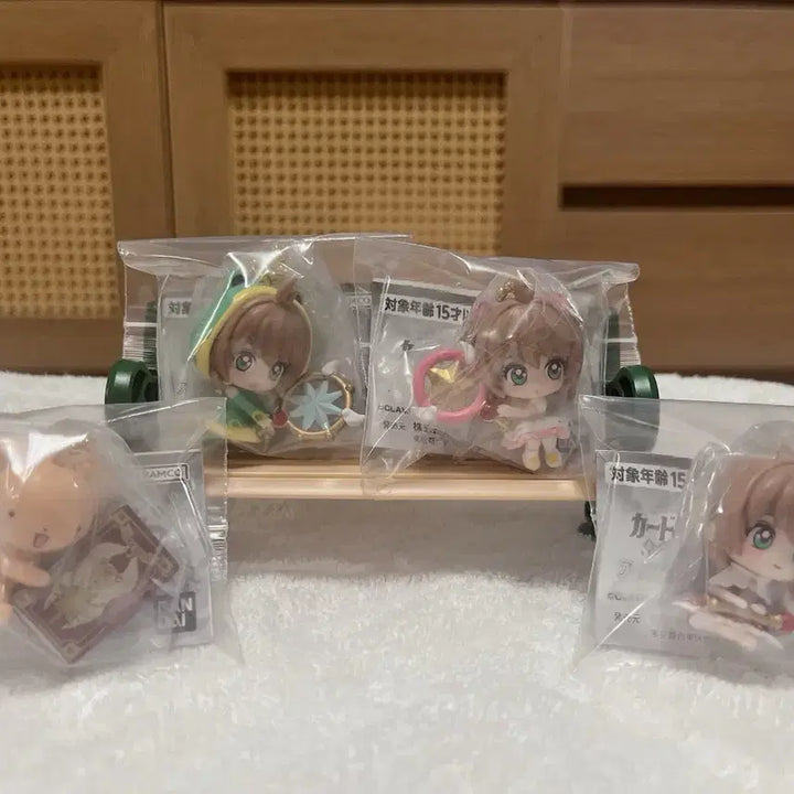 [BUNJANG] Cardcaptor Sakura Item Mascot Twin Charm Gacha Keyring Full Set / 카드캡터체리 사쿠라 아이템 마스코트 트윈참 가챠 키링 4종 풀세트