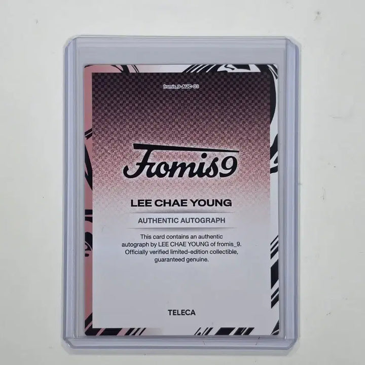 [BUNJANG] fromis_9 Lee Chaeyoung 15th Limited Autograph Photocard / 프로미스나인 테레카 이채영 15한정 오토그래프 카드 판매합니다