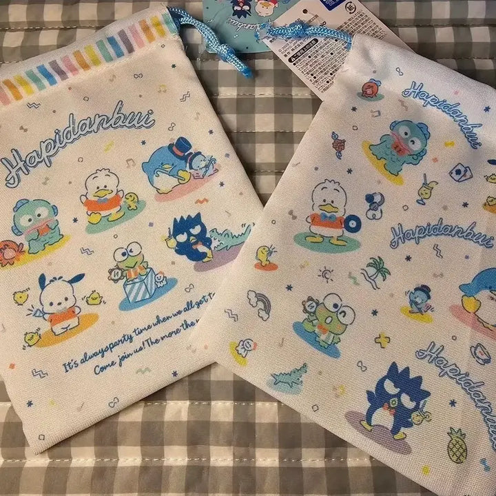 [BUNJANG] Sanrio Happy Danbi String Pouch / 산리오 해피단브이 조리개 파우치