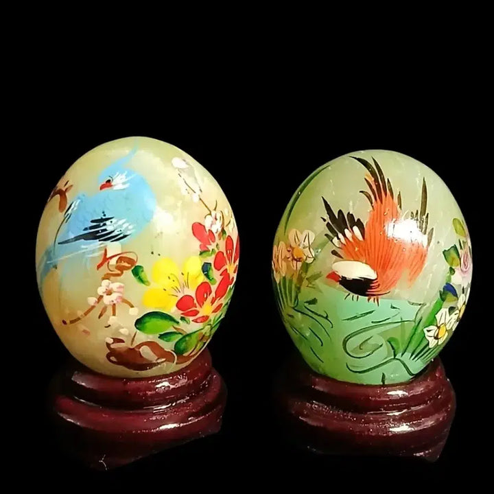 [BUNJANG] Chinese Handmade Jade Egg Ornaments (Set of 10) / 중국 수공예 옥 달걀 장식품