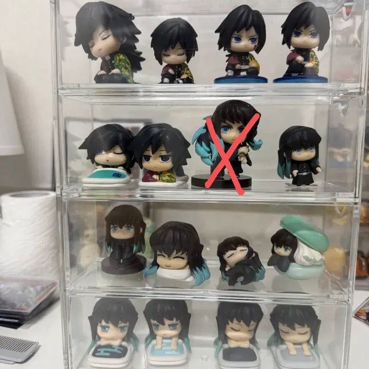 [BUNJANG] Demon Slayer Onemutan Giyu Muichiro Figure Set / 귀멸의 가챠 쿠키참 키링 기유 무이치로 교메이 시노부