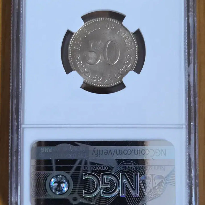 [BUNJANG] 1961 South Korea 50 Hwan Coin NGC MS62 / 1961년 대한민국 50환 동전 NGC MS62