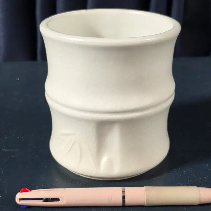 [BUNJANG] 1st Generation Intangible Cultural Asset Ho Bong Jang Song Mo White Porcelain Brush Holder / 1세대 무형문화재  호봉 장송모 백자필통