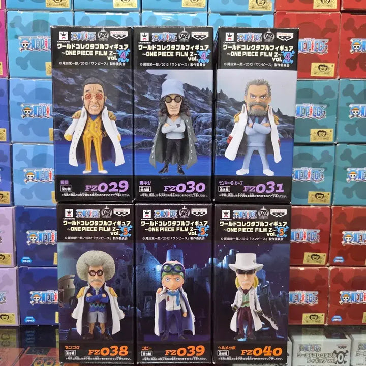 [BUNJANG] One Piece World Collectable Figure Marine 6-Piece Bundle Set / [월콜 WCF] 원피스 월콜 해군 6종 일괄 판매 / 새상품