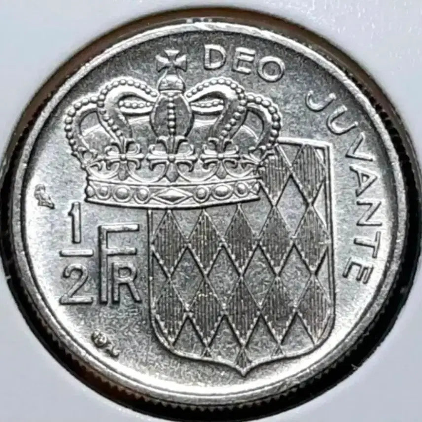 [BUNJANG] Monaco 1968 1/2 Franc Uncirculated Coin / 모나코 미사용 1968년 1/2프랑.외국주화 주화 화폐 동전