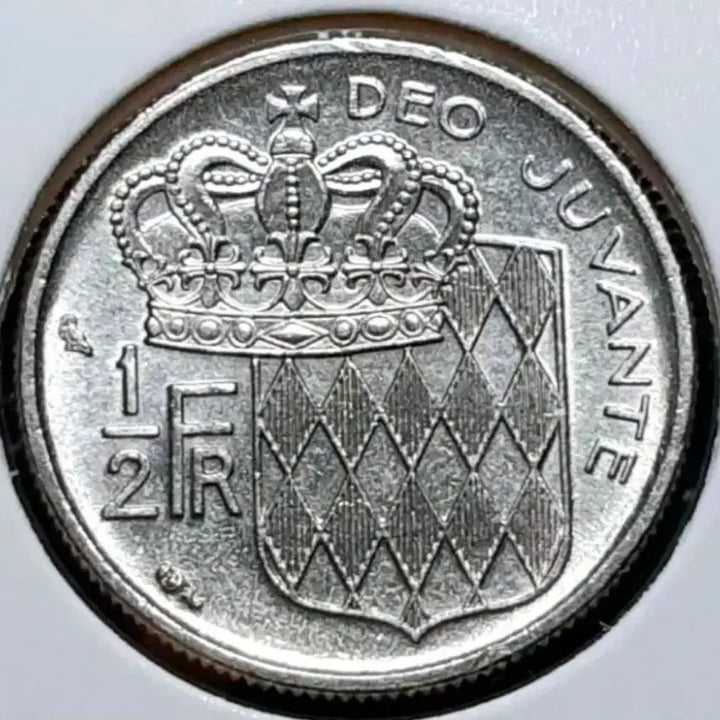 [BUNJANG] Monaco 1968 1/2 Franc Uncirculated Coin / 모나코 미사용 1968년 1/2프랑.외국주화 주화 화폐 동전