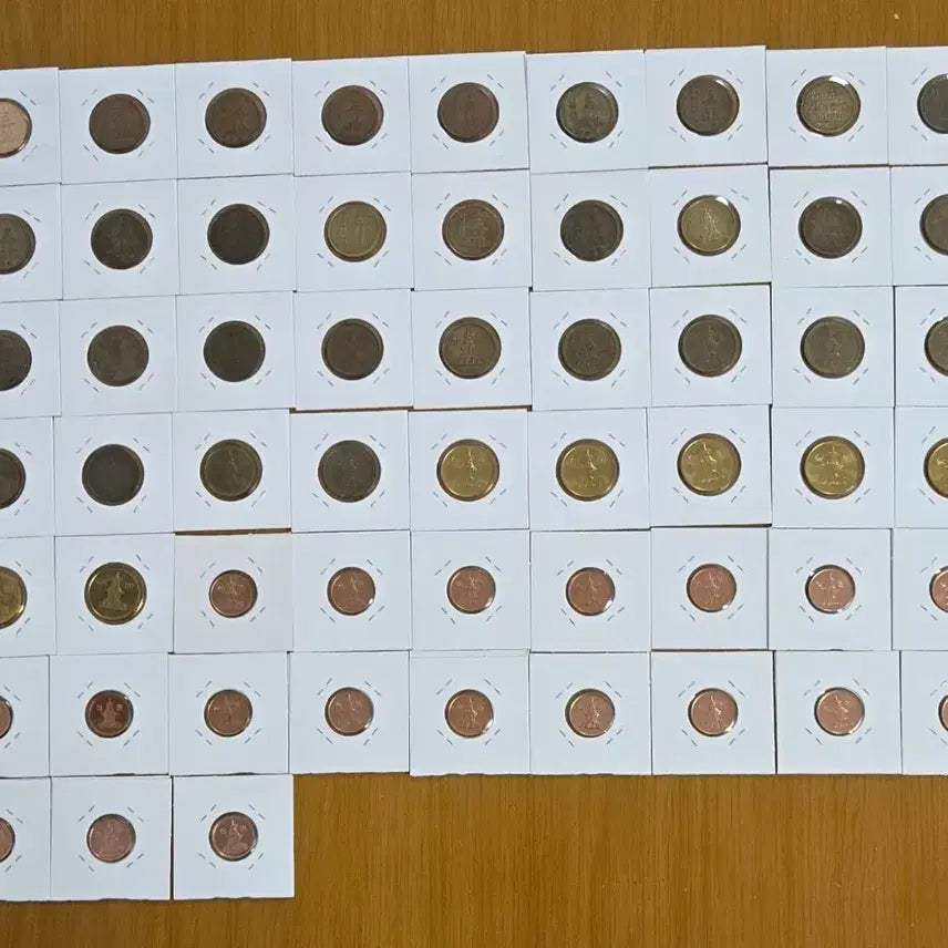 [BUNJANG] South Korean Coin Set (1966-2024) Used / 한국 주화 세트 1966년-2024년 사용제
