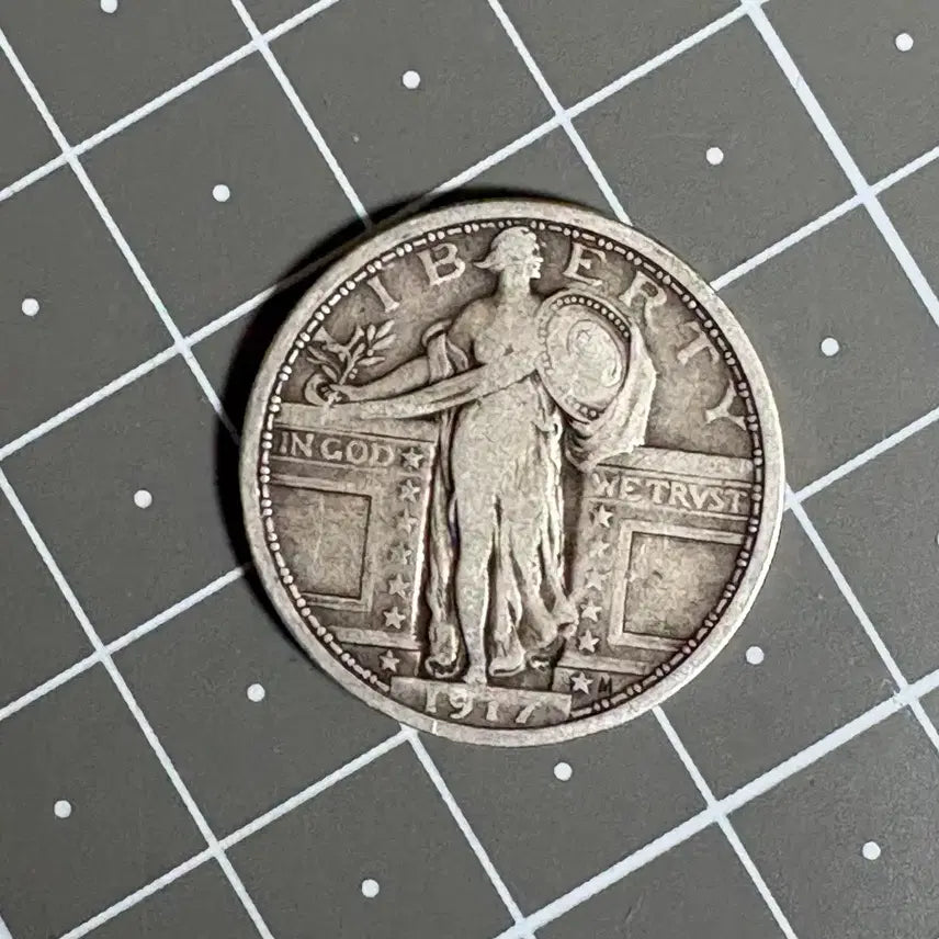 [BUNJANG] 1917 US Quarter Coin / Type 1 1917년 발행 미국 쿼터