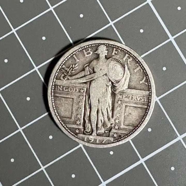 [BUNJANG] 1917 US Quarter Coin / Type 1 1917년 발행 미국 쿼터