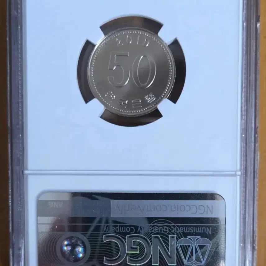 [BUNJANG] 2019 South Korea 50 Won Coin NGC MS65 / 2019년 대한민국 50원 동전 NGC MS65