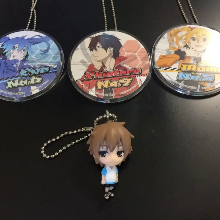 [BUNJANG] Kagerou Project Acrylic Keychain Set &amp; Hibiya Figure Keychain / 카게로우 프로젝트 아크릴 키링 3종 +히비야  피규어키링 스윙가챠