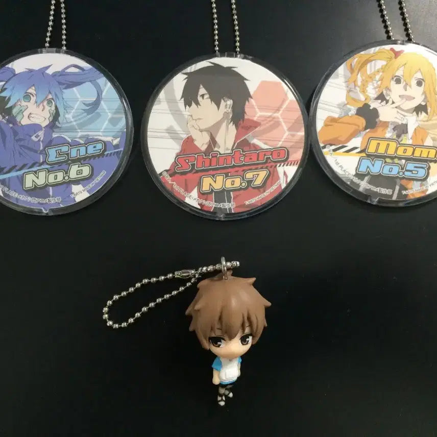 [BUNJANG] Kagerou Project Acrylic Keychain Set &amp; Hibiya Figure Keychain / 카게로우 프로젝트 아크릴 키링 3종 +히비야  피규어키링 스윙가챠