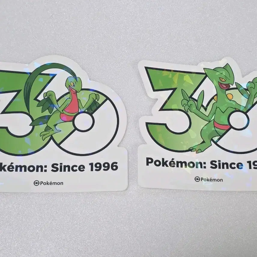 [BUNJANG] Pokemon 30th Anniversary Logo Sticker Set - Sudowoodo &amp; Politoed / 포켓몬 성수 30주년 로고 스티커 나무돌이 + 나무킹