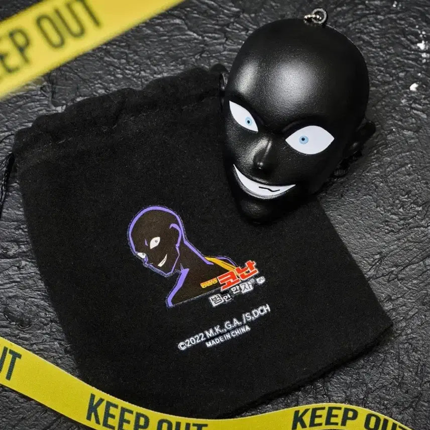 [BUNJANG] CGV Detective Conan Kaito Kid Stress Ball Pouch Set / CGV 명탕정코난 범인 한자와씨 인형키링/스트레스볼&amp;파우치 2종 일괄