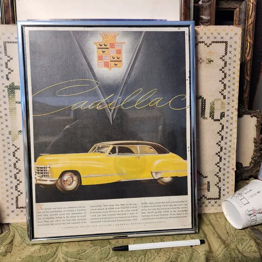 [BUNJANG] Framing Gallery New York Cadillac Framed Print 35.4cm x 25.7cm / USA 뉴욕 프레이밍 갤러리 판매액자35.4cmX25.7cm ( 캐딜락