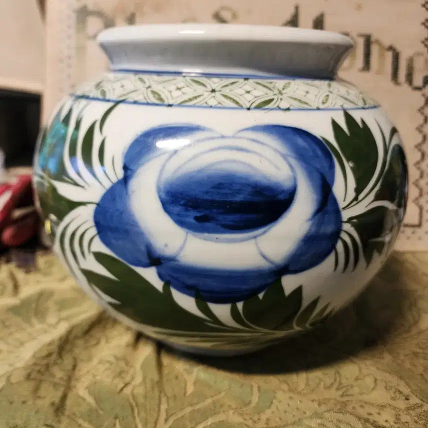 [BUNJANG] Vintage Peony Jar Large / 오래된 목단단지 높이20cm 지름24cm