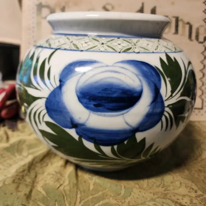 [BUNJANG] Vintage Peony Jar Large / 오래된 목단단지 높이20cm 지름24cm