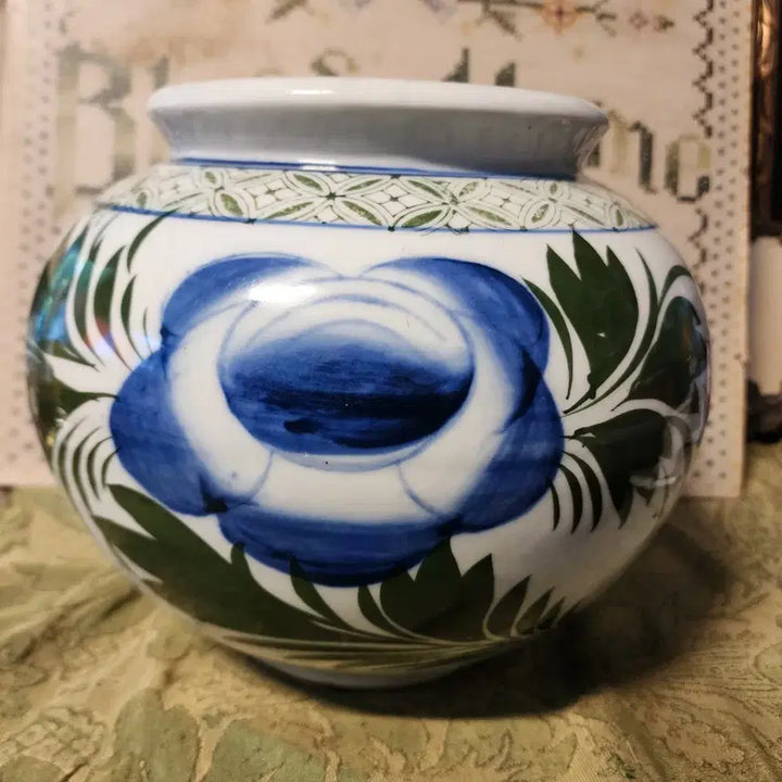 [BUNJANG] Vintage Peony Jar Large / 오래된 목단단지 높이20cm 지름24cm