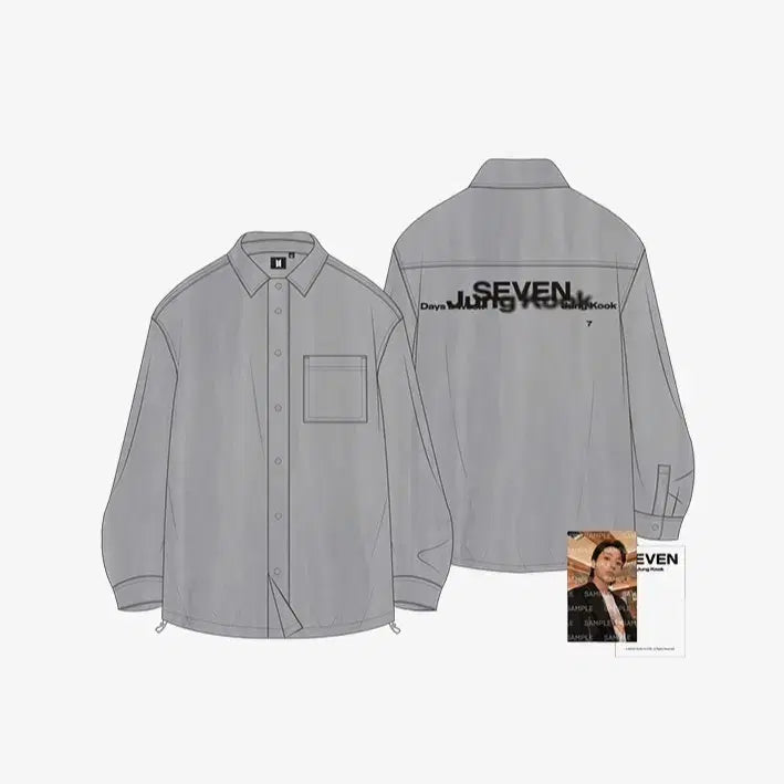 [BUNJANG] BTS Jungkook Seven Shirt M Size / 방탄소년단 BTS 정국 세븐 seven 셔츠