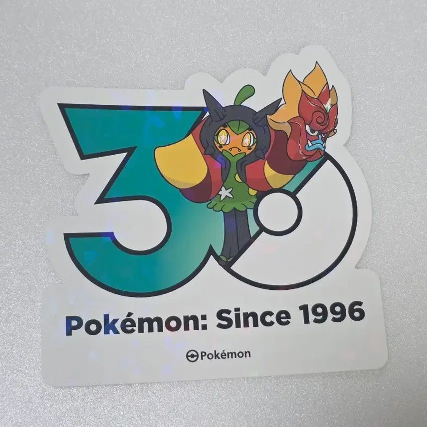 [BUNJANG] Pokemon 30th Anniversary Logo Sticker Ogre Phone / 포켓몬 성수 30주년 로고 스티커 오거폰