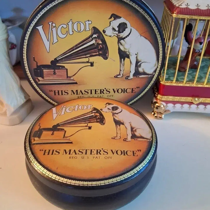 [BUNJANG] USA Vintage Victor Tin Case Set / 미국 빈티지 틴케이스2개 세트