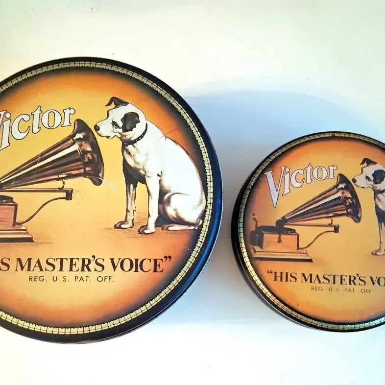 [BUNJANG] USA Vintage Victor Tin Case Set / 미국 빈티지 틴케이스2개 세트
