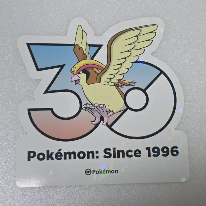 [BUNJANG] Pokemon 30th Anniversary Logo Sticker Pidgey / 포켓몬 성수 30주년 로고 스티커 피죤