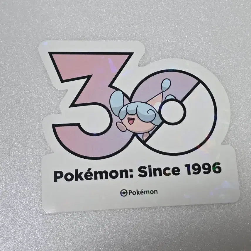 [BUNJANG] Pokemon 30th Anniversary Logo Sticker Somjibrim / 포켓몬 성수 30주년 로고 스티커 몸지브림