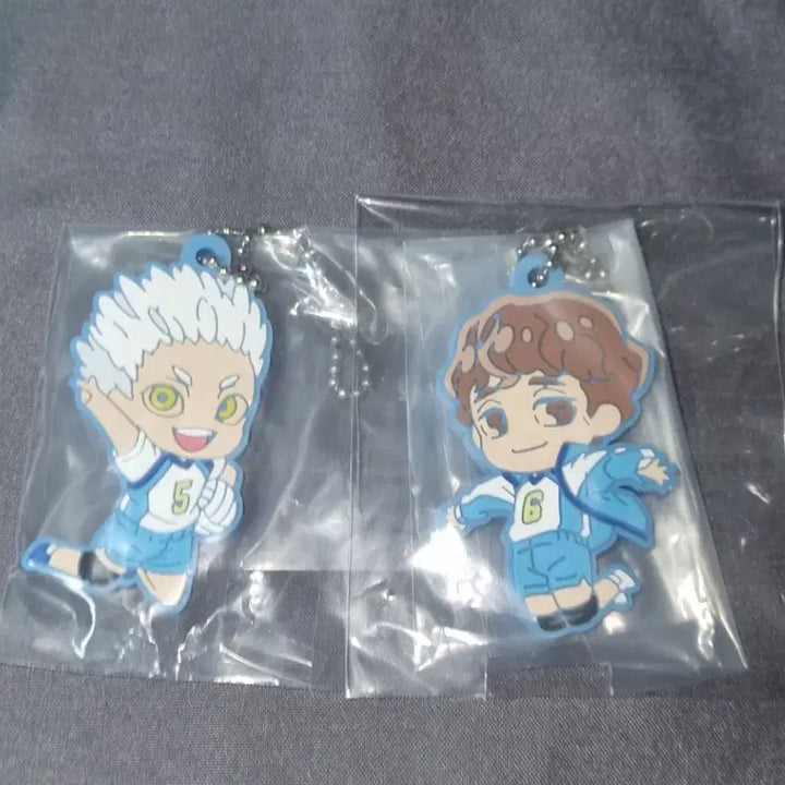[BUNJANG] Haikyuu!! Depo Rubber Strap Keychains Sakusa, Hirugami, Hoshiumi - Bundle Set / 하이큐 데포러버 러버스트랩 키링 사쿠사 히루가미 호시우미 일괄