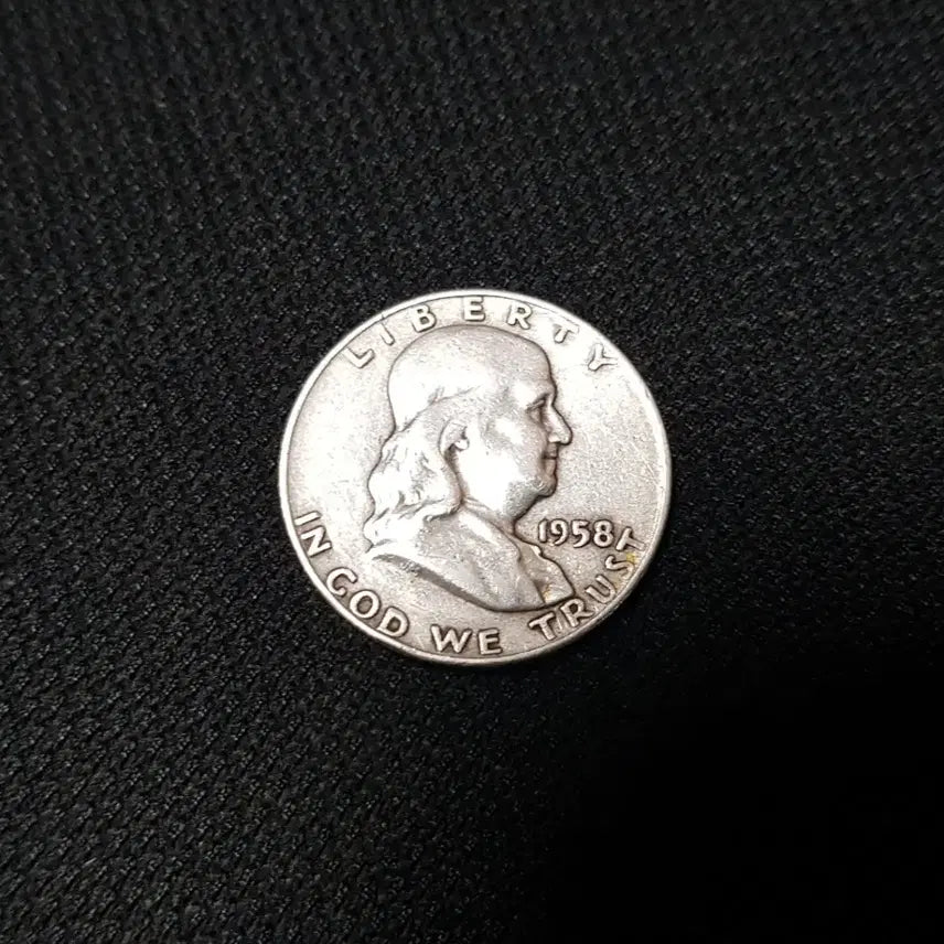 [BUNJANG] 1958 Benjamin Franklin Commemorative Coin (90% Silver) / [은 90%] 1958년 벤자민 프랭클린 기념 주화