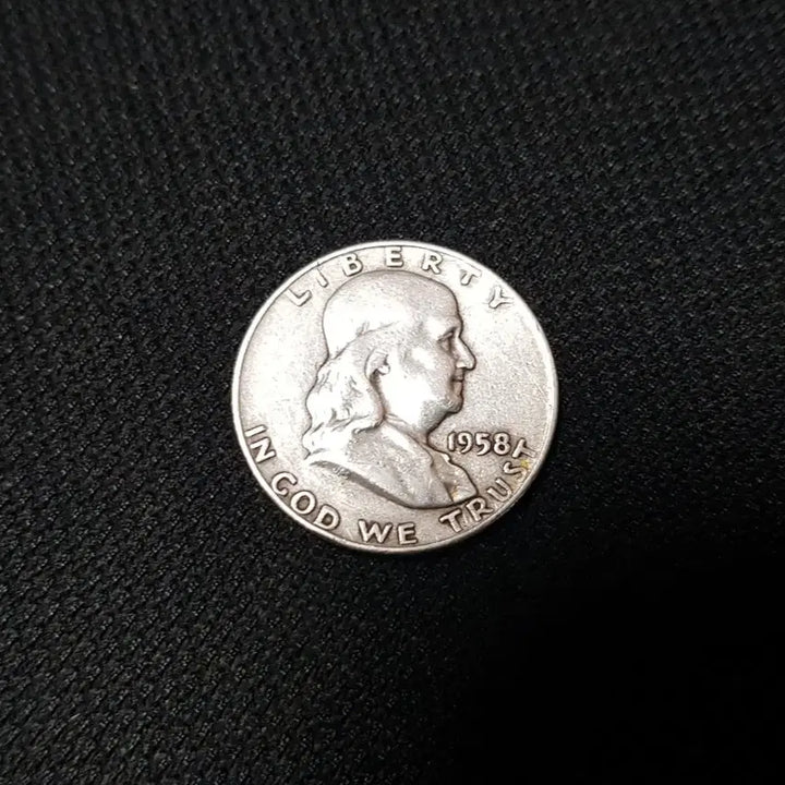 [BUNJANG] 1958 Benjamin Franklin Commemorative Coin (90% Silver) / [은 90%] 1958년 벤자민 프랭클린 기념 주화