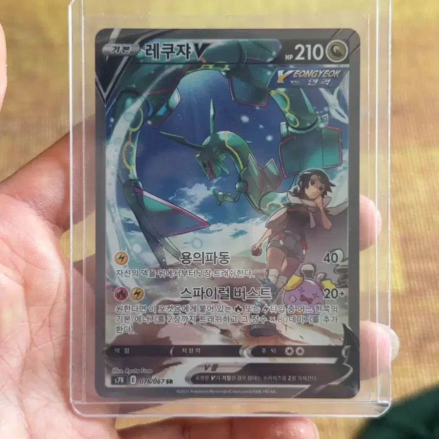 [BUNJANG] Rayquaza V Special Illustration Rare Mint Condition / 레쿠쟈v 특일 상태 최상