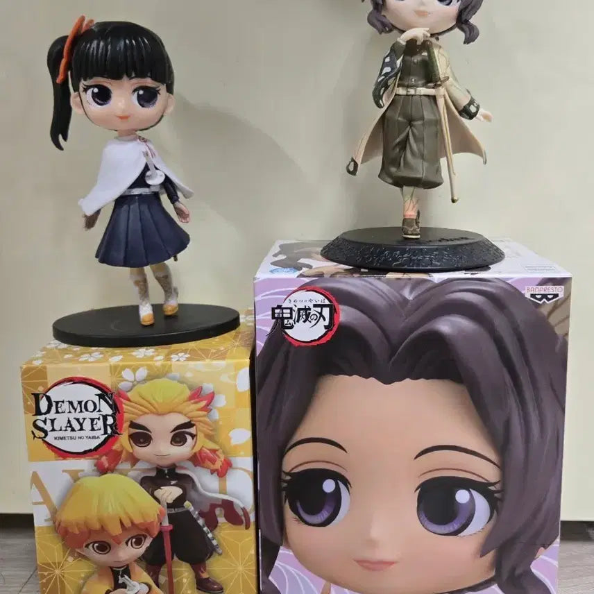 [BUNJANG] Demon Slayer Q posket Nezuko Kamado &amp; Shinobu Kocho Figure 2-Set / 귀멸의 칼날 Q posket 피규어 2종 세트