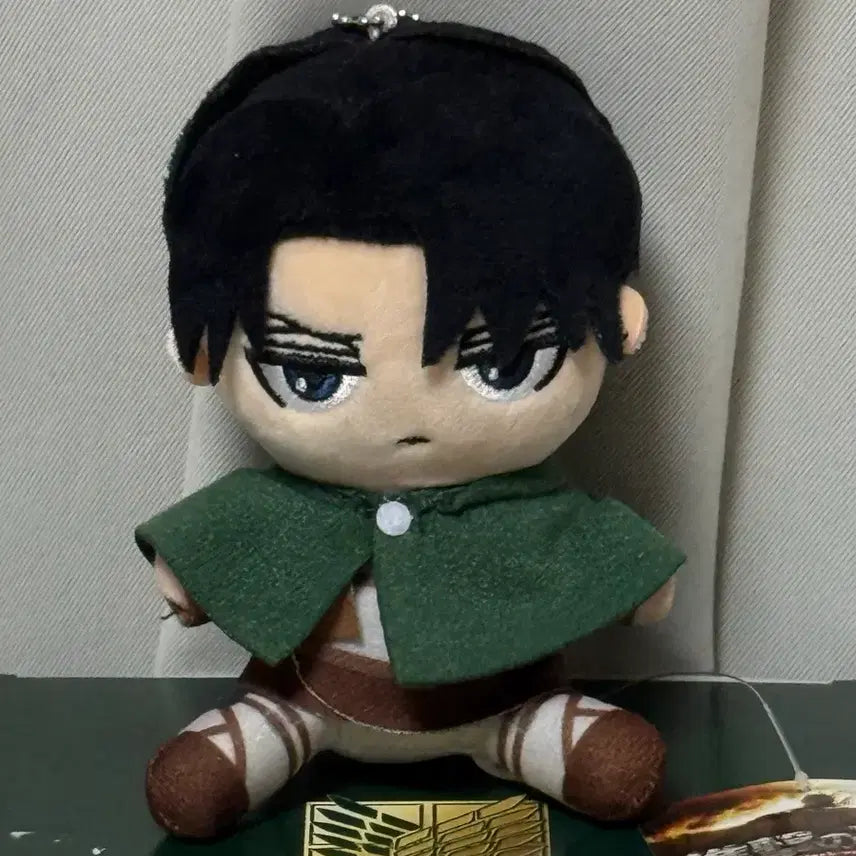 [BUNJANG] Attack on Titan Levi Oswari Plush Keychain / 진격의거인 리바이 오스와리 누이구루미 키링 봉제인형