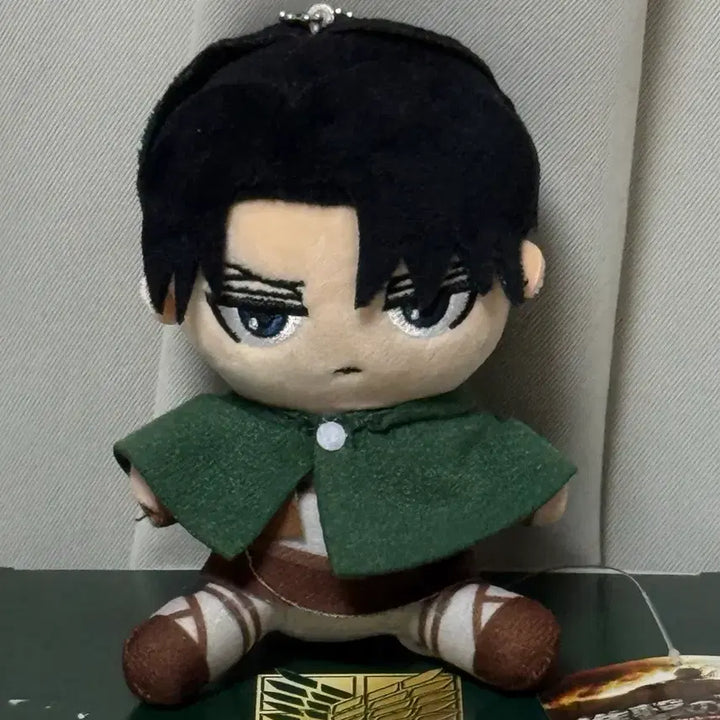 [BUNJANG] Attack on Titan Levi Oswari Plush Keychain / 진격의거인 리바이 오스와리 누이구루미 키링 봉제인형