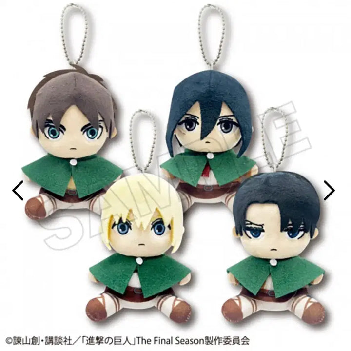 [BUNJANG] Attack on Titan Levi Oswari Plush Keychain / 진격의거인 리바이 오스와리 누이구루미 키링 봉제인형