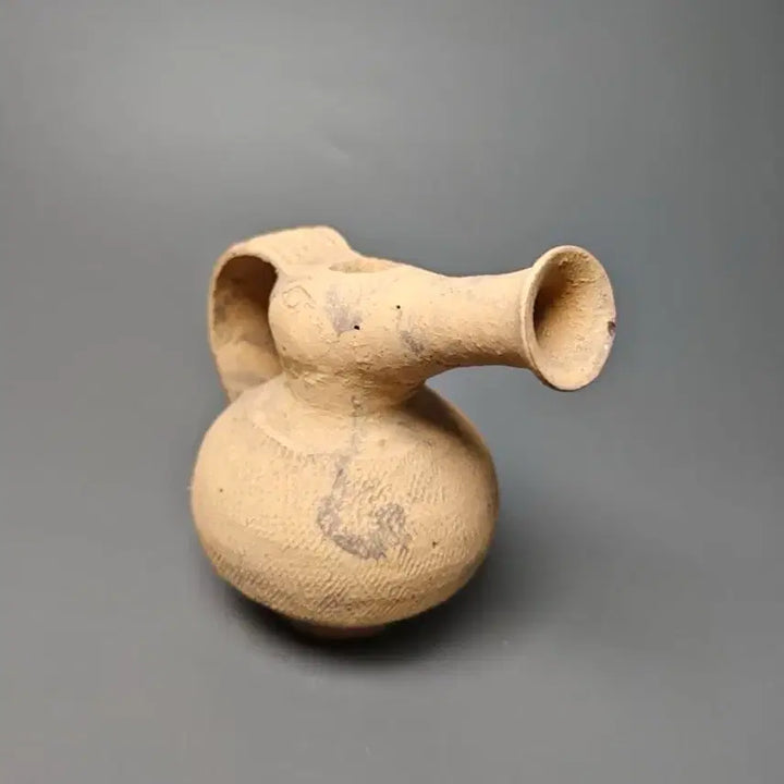 [BUNJANG] Han Dynasty Human-Faced Bird Motif Earthenware Teapot Antique Chinese Ceramic / [진품] 출토품 한대 인면조문 토기 주전자 중국도자기 골동품 고미술품