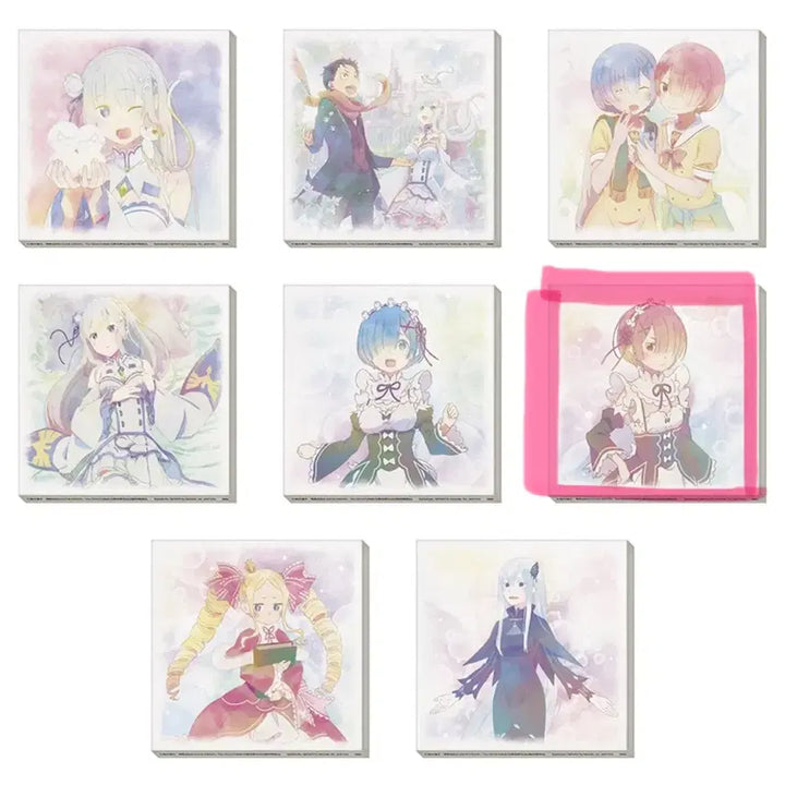 [BUNJANG] Re:Zero Rem &amp; Ram E Prize Canvas Board (Sealed) / 미개봉 새상품 리제로 쿠지 E상 캔버스 보드 람