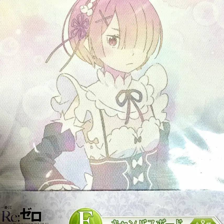 [BUNJANG] Re:Zero Rem &amp; Ram E Prize Canvas Board (Sealed) / 미개봉 새상품 리제로 쿠지 E상 캔버스 보드 람