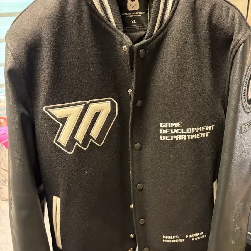 [BUNJANG] Blue Archive Game Development Club Baseball Jacket XL / 블루아카이브 게임개발부 야구 점퍼 XL