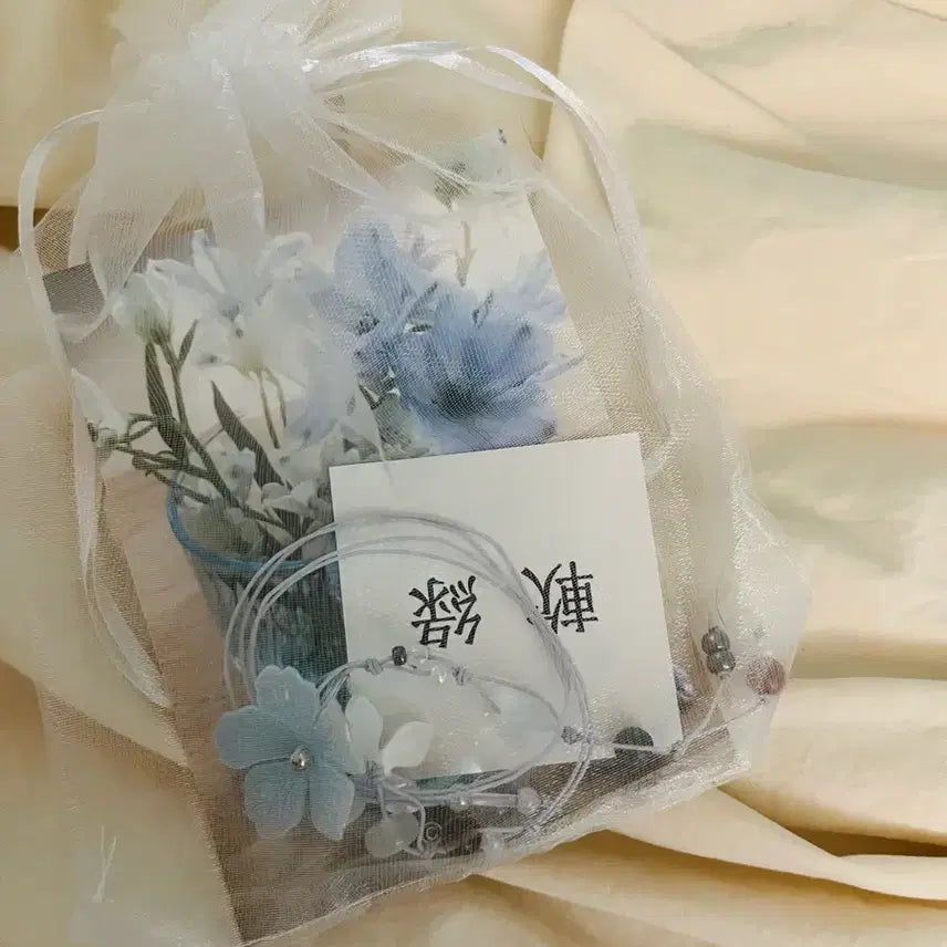 [BUNJANG] Oimoo Delphinium Bookmark (White) / 연록 끈갈피 델피늄 오이뮤 책갈피 색이름 하양 일괄 판매