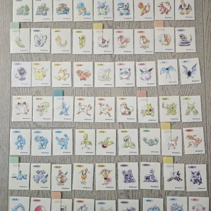 [BUNJANG] Artwork 84 Types Ttibusseal + Sealed Bulbasaur Ttibusseal Book / 아트워크 띠부씰 84종 + (미개봉)이상해꽃 띠부씰북