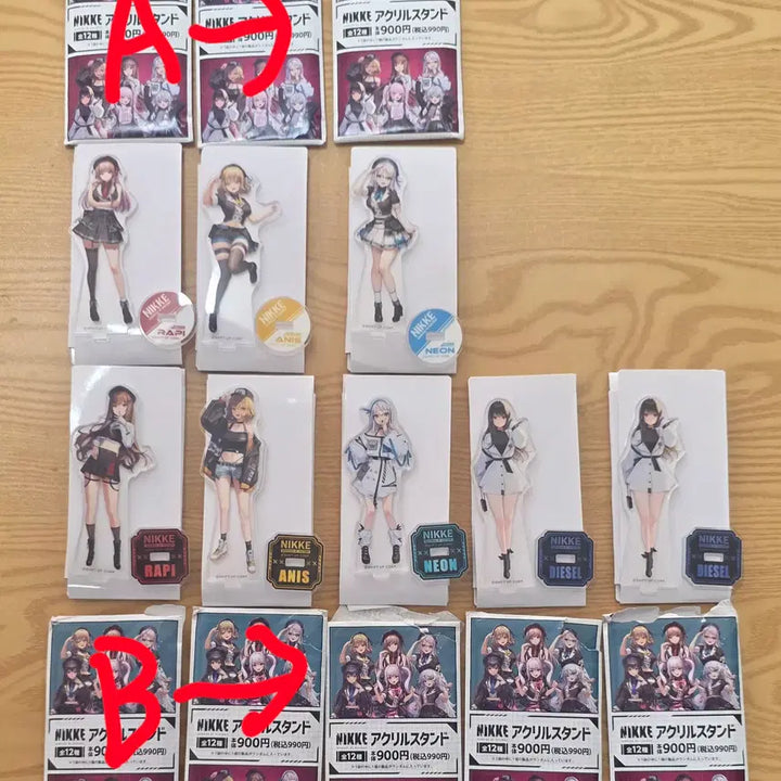 [BUNJANG] Nier: Automata FamilyMart Collaboration Acrylic Stand &amp; A5 Clear File Set / 니케 초창기 첫콜라보 일본패밀리마트 아크릴스탠드+A5클리어파일