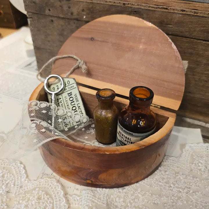 [BUNJANG] Vintage Crescent Wood Box / 빈티지 우드박스 반달