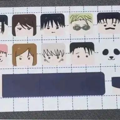 [BUNJANG] Jujutsu Kaisen Death Note Keyboard Sticker Set / 밤삼향님 주술회전 키보드 스티커