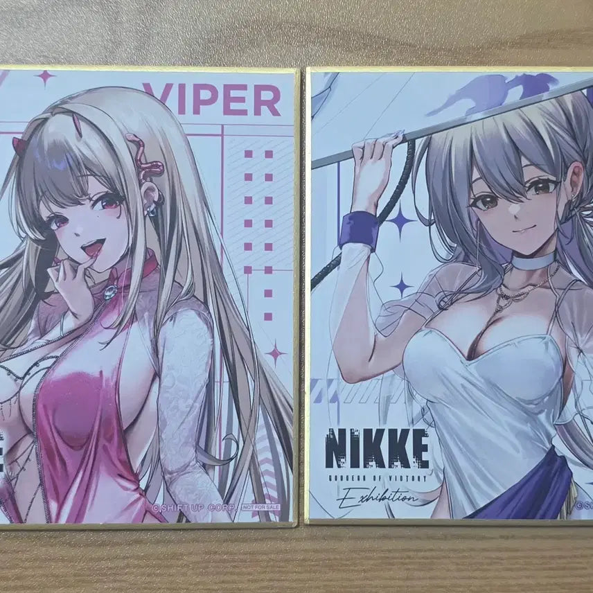 [BUNJANG] N Choice Nikke Japanese Exhibition Shikishi (Hongryeon, Viper) / 니케 일본전시화 색지(홍련,바이퍼)