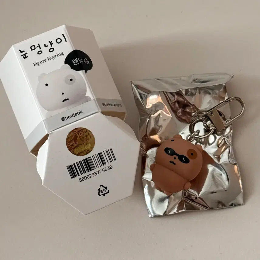[BUNJANG] Eye Stare Cat Eye Stare Random Keyring Tanning Eye Stare / 눈멍냥이 눈멍이 랜덤키링 태닝눈멍